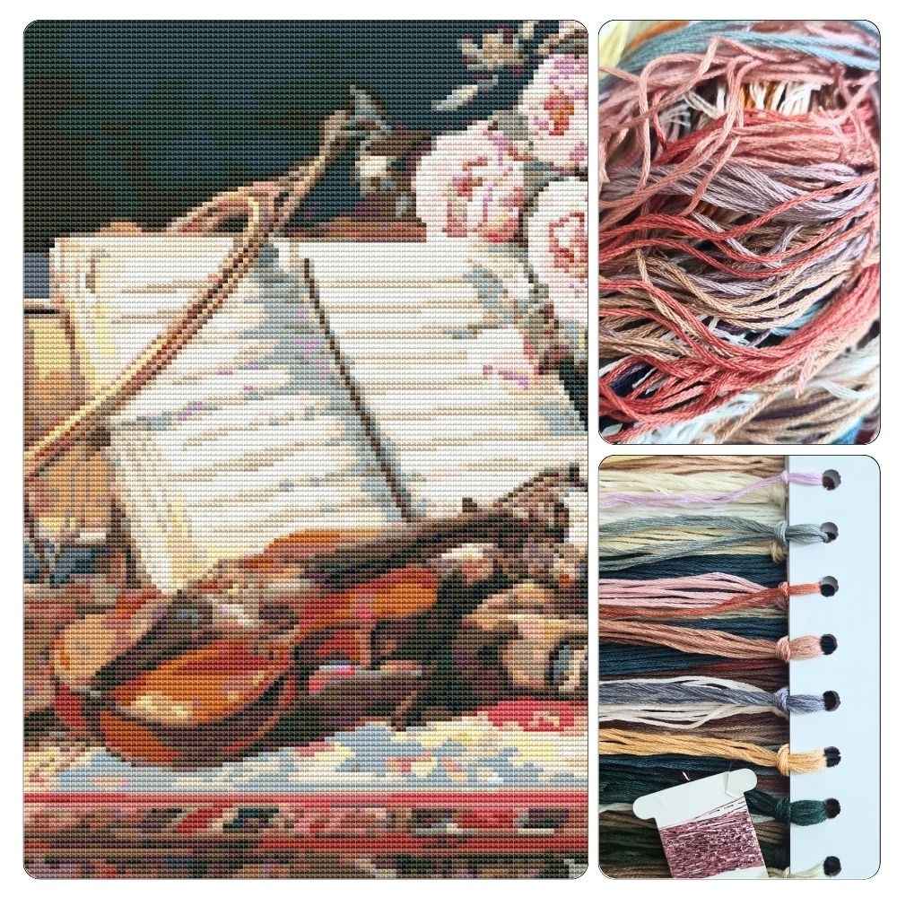 Musical Still Life Cross Stitch Kit