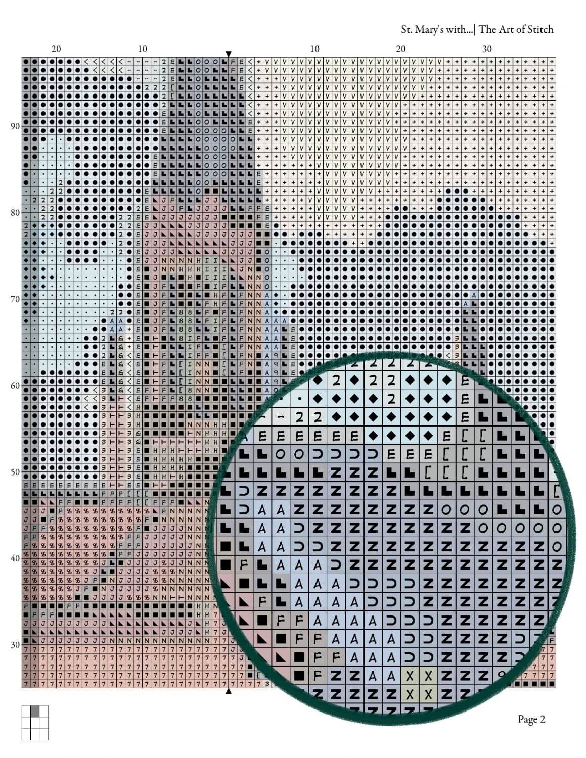 St. Mary's with Houses and Chimney Cross Stitch Kit