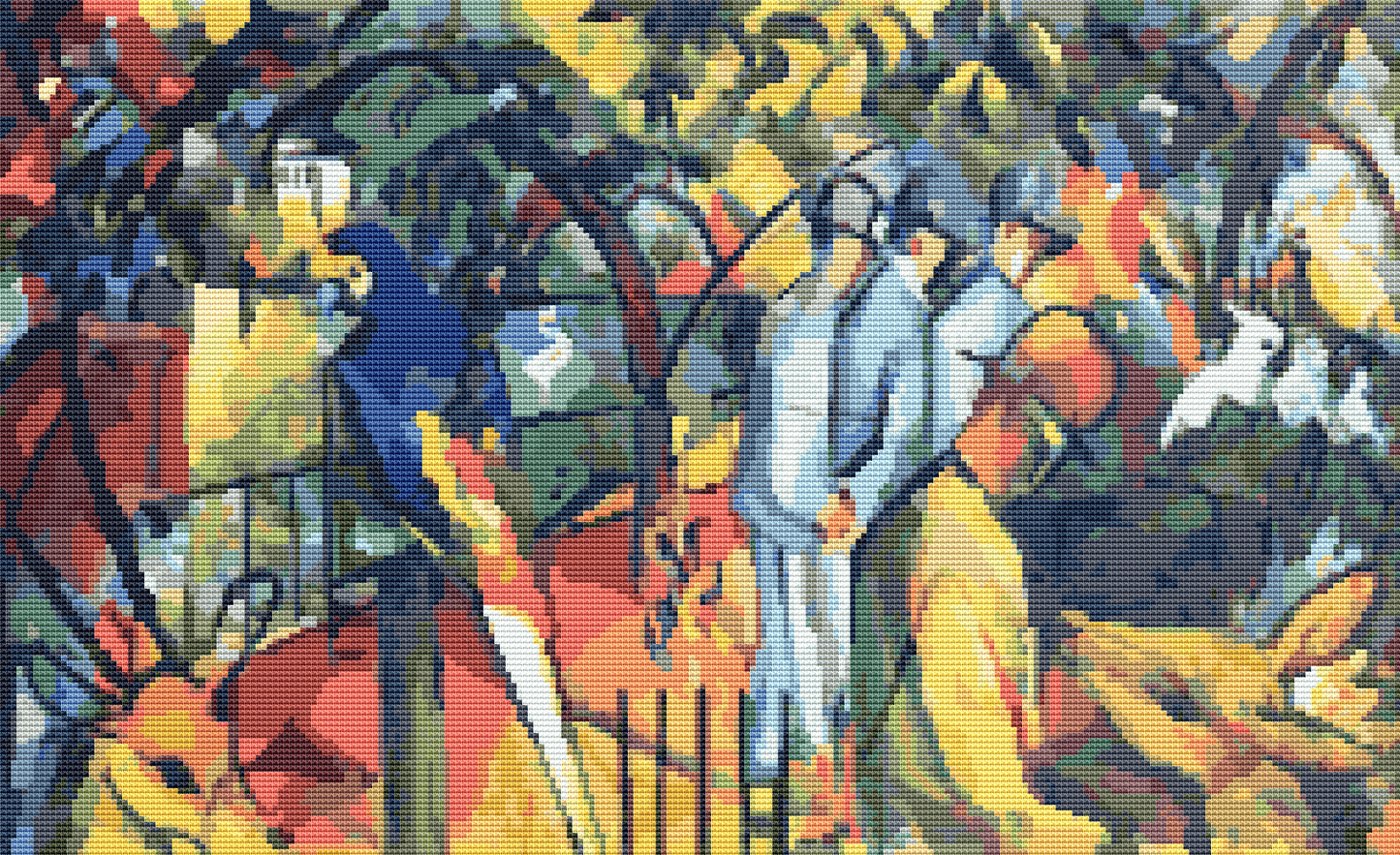 Zoological Garden Cross Stitch Pattern by August Macke