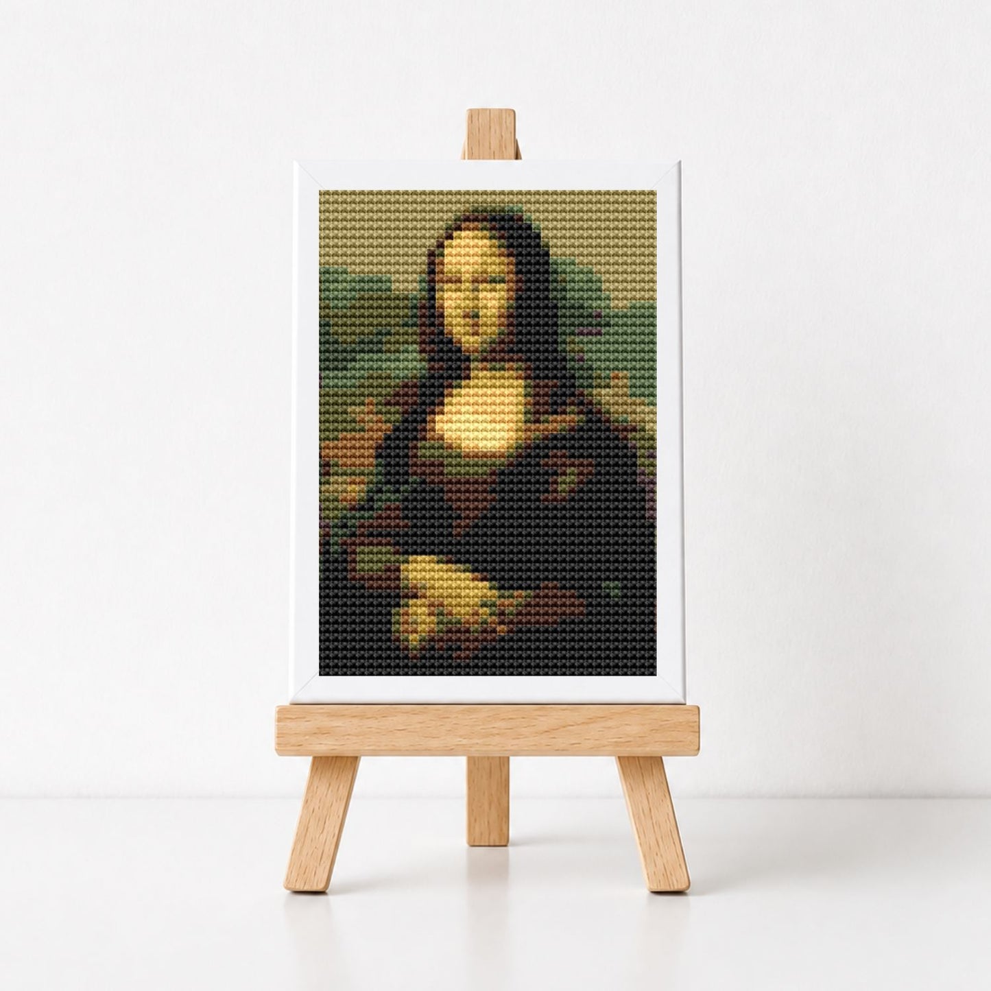 Mona Lisa Miniature Cross Stitch Pattern - Miniature Cross Stitch Pattern - Leonardo da Vinci