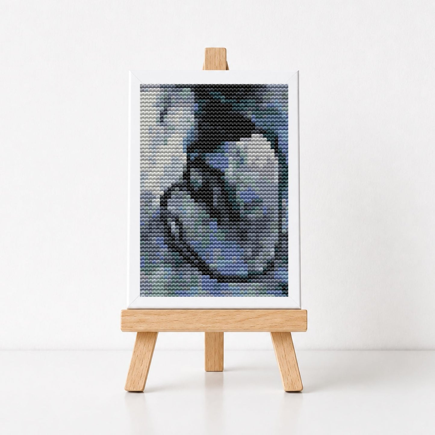 Blue Nude Miniature Cross Stitch Pattern - Miniature Cross Stitch Pattern - Pablo Picasso
