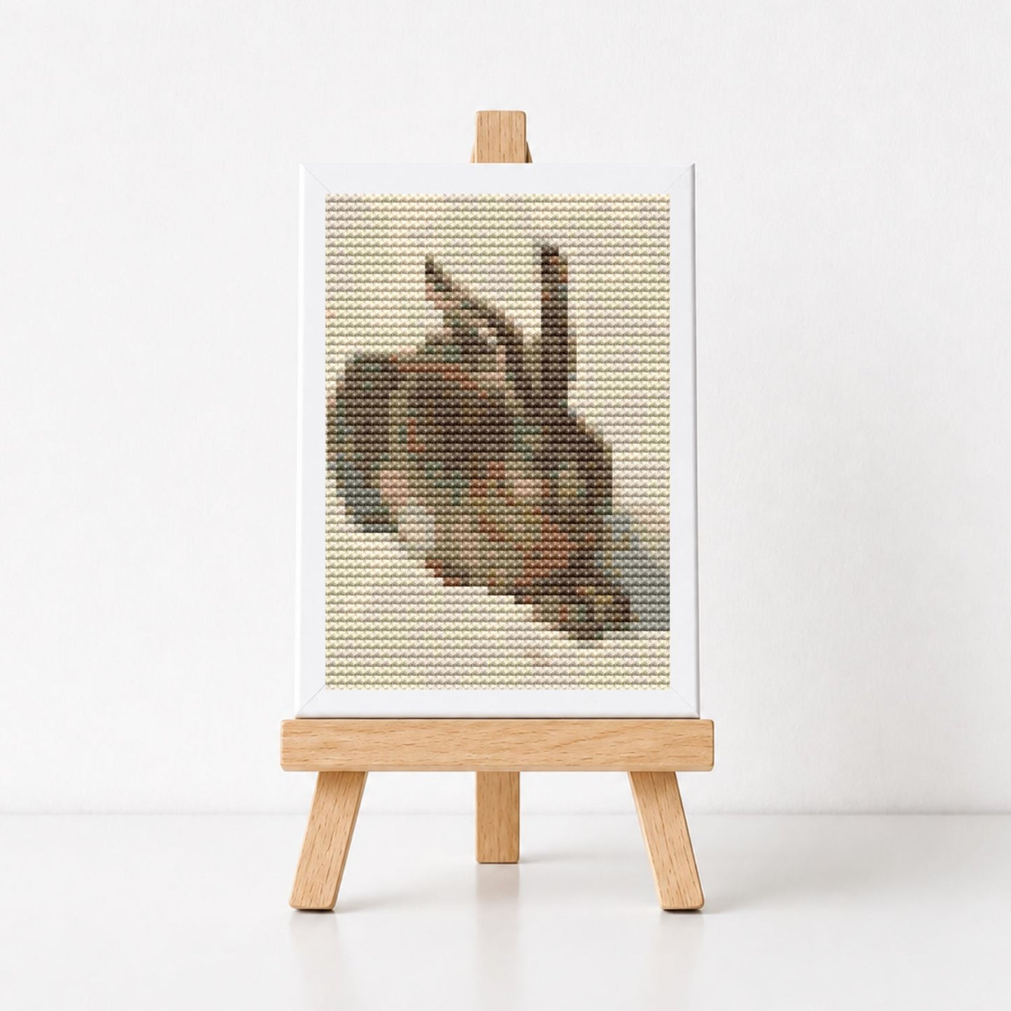 The Young Hare Miniature Cross Stitch Pattern - Miniature Cross Stitch Pattern - Albrecht Durer