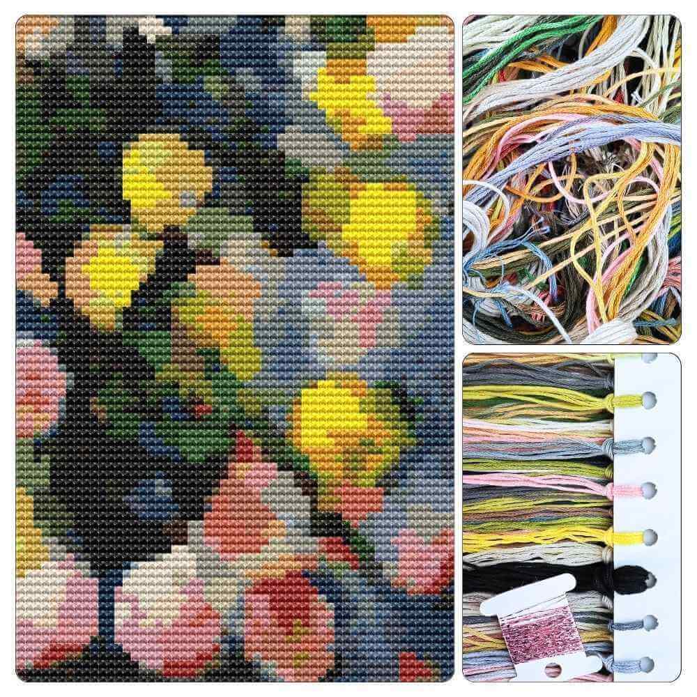 Dahlias I Cross Stitch Kit