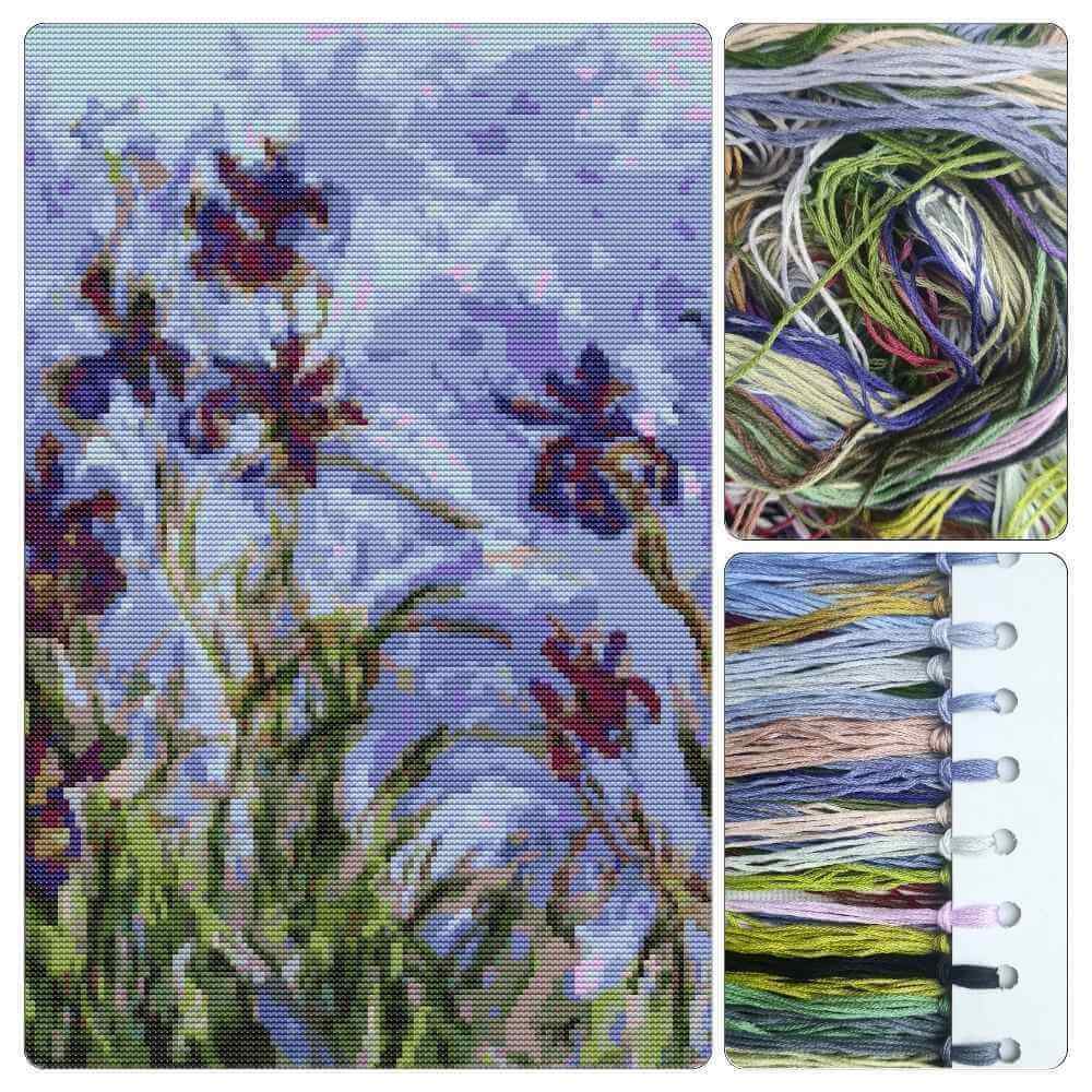 Irises Cross Stitch Kit