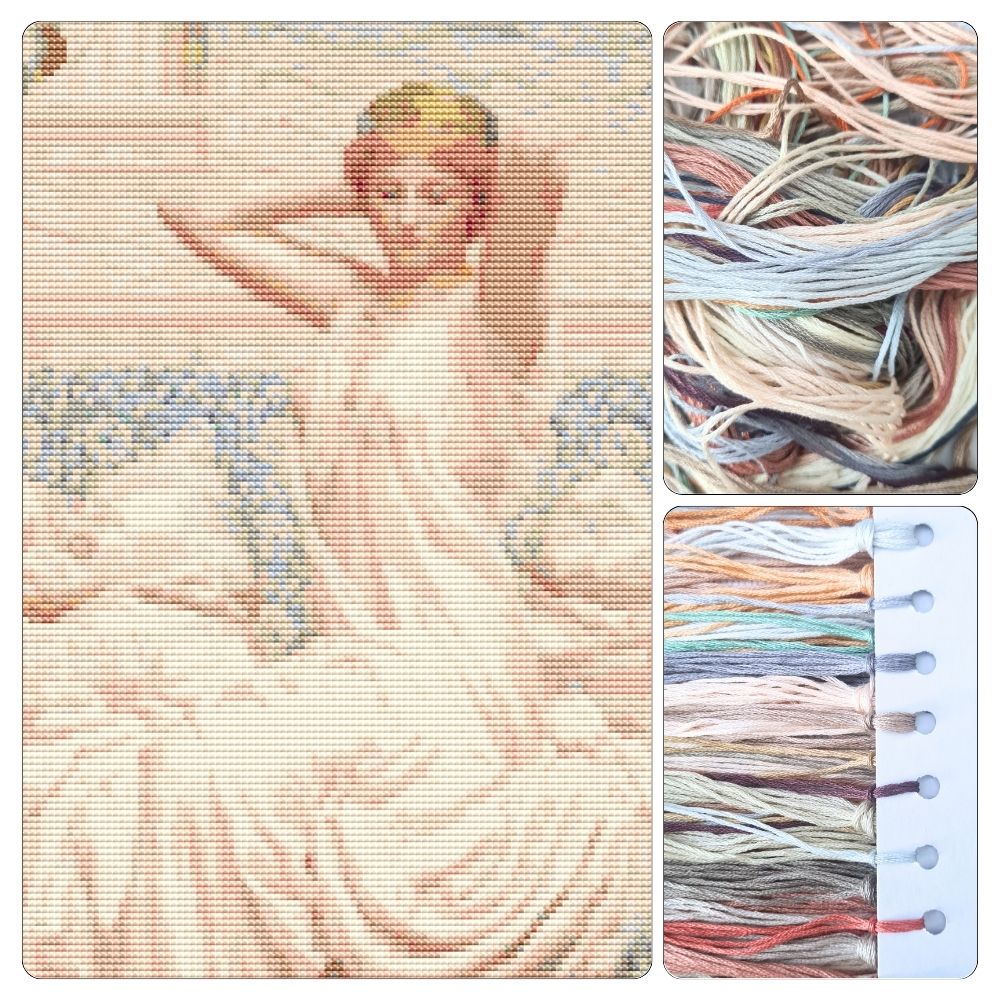 Silver Cross Stitch Kit - Premium Cross Stitch Kit - Albert Joseph Moore