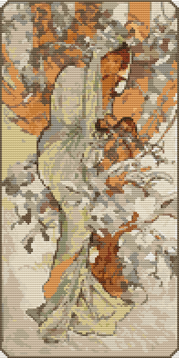 Winter Cross Stitch Kit - Premium Cross Stitch Kit - Alphonse Mucha