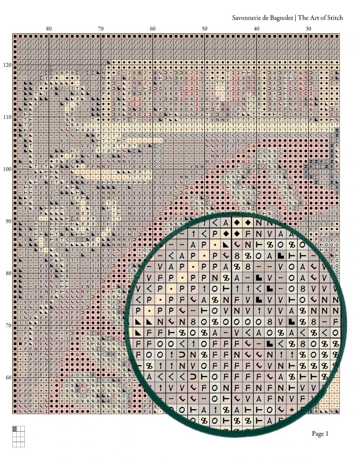 Savonnerie de Bagnolet Cross Stitch Kit