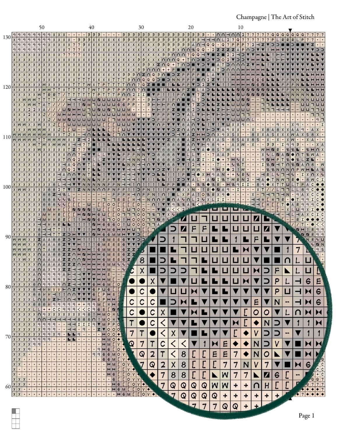 Theophile Roederer's Champagne Cross Stitch Kit