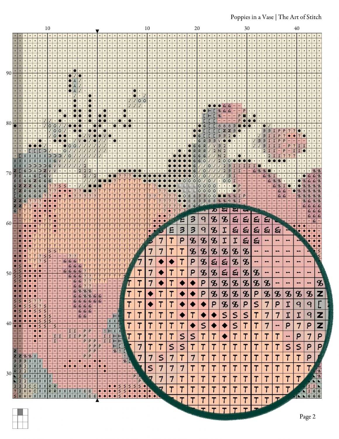 Poppies in a Vase Cross Stitch Kit