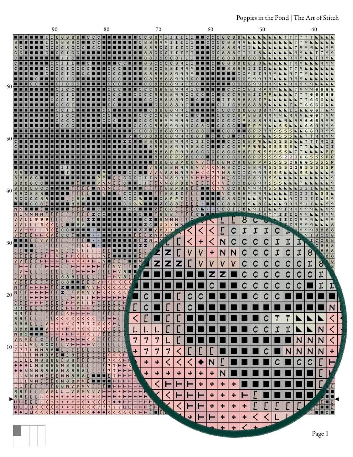 Poppies by the Pond Cross Stitch Kit