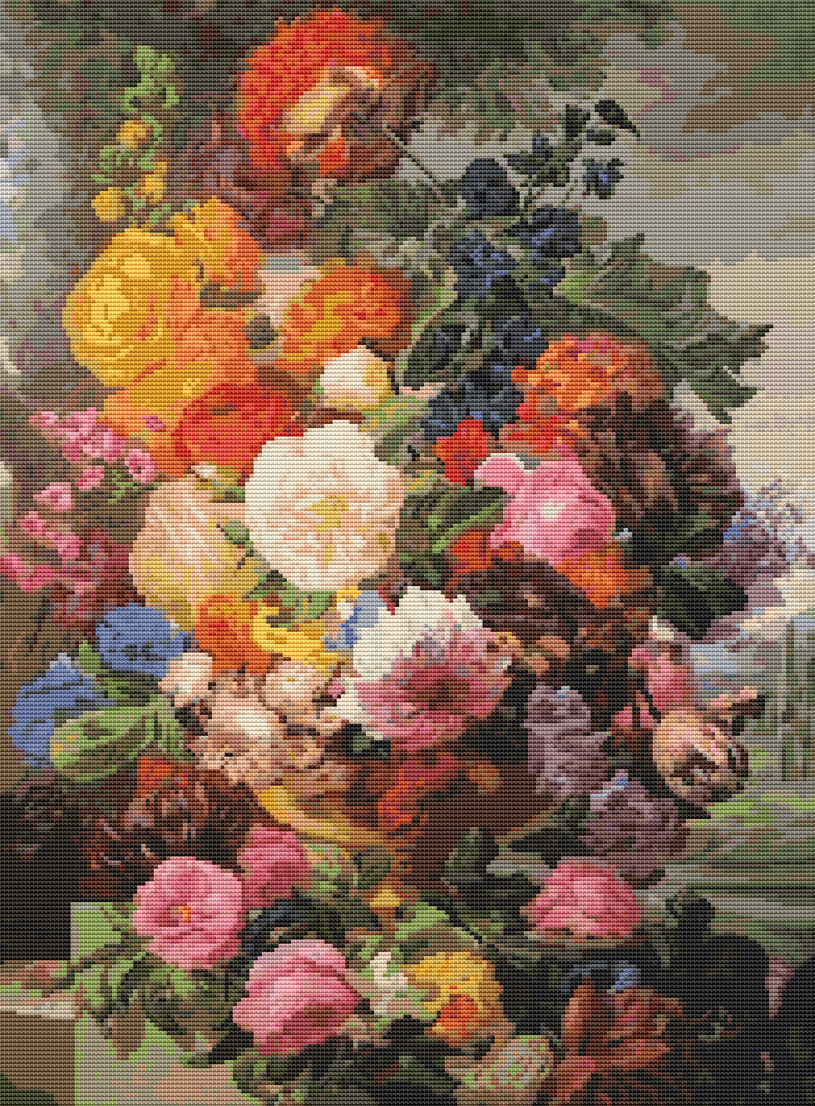 Grandmother's Bouquet II Cross Stitch Pattern by Joseph Nigg