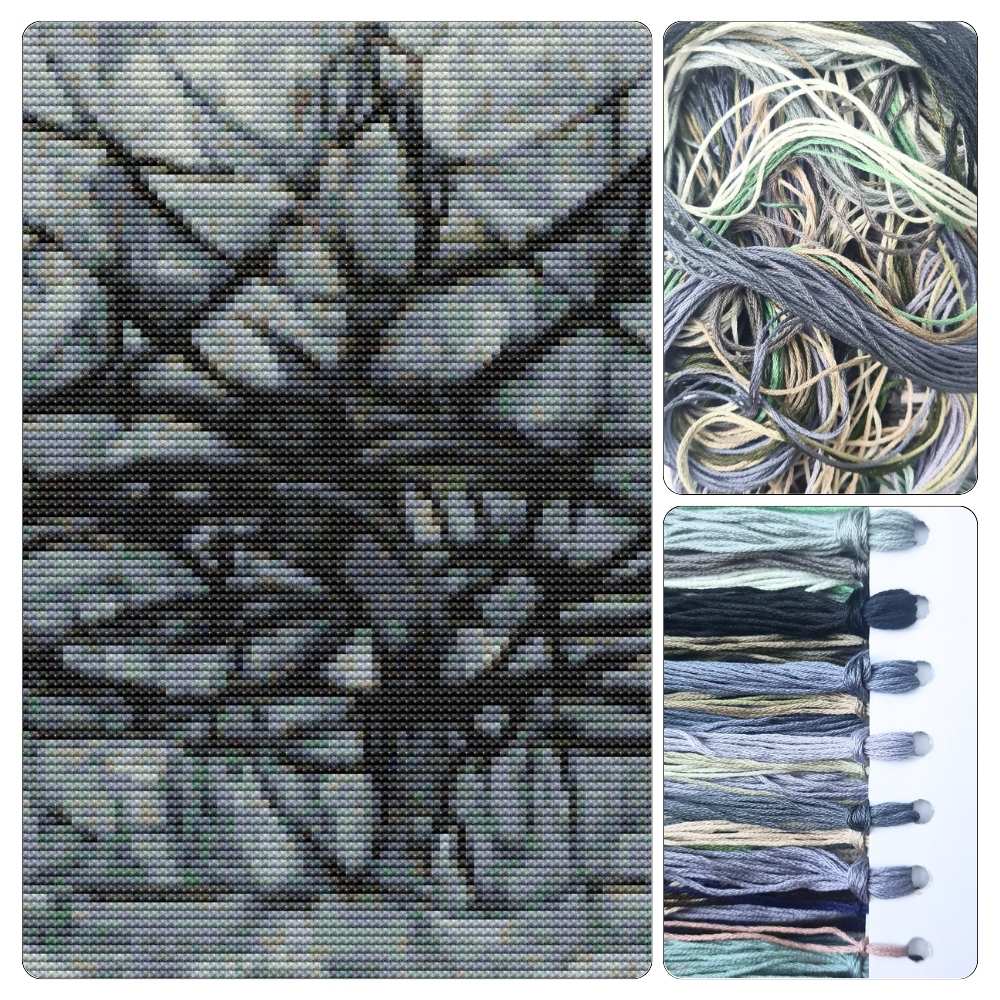 The Gray Tree Cross Stitch Kit
