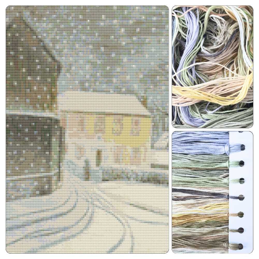 Halstead Road in Snow Cross Stitch Kit