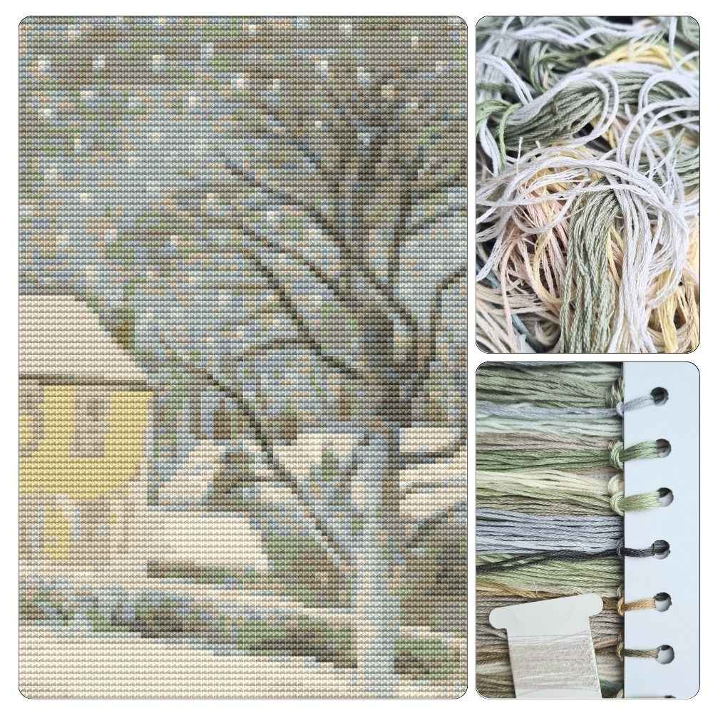 Halstead Road in Snow Cross Stitch Kit