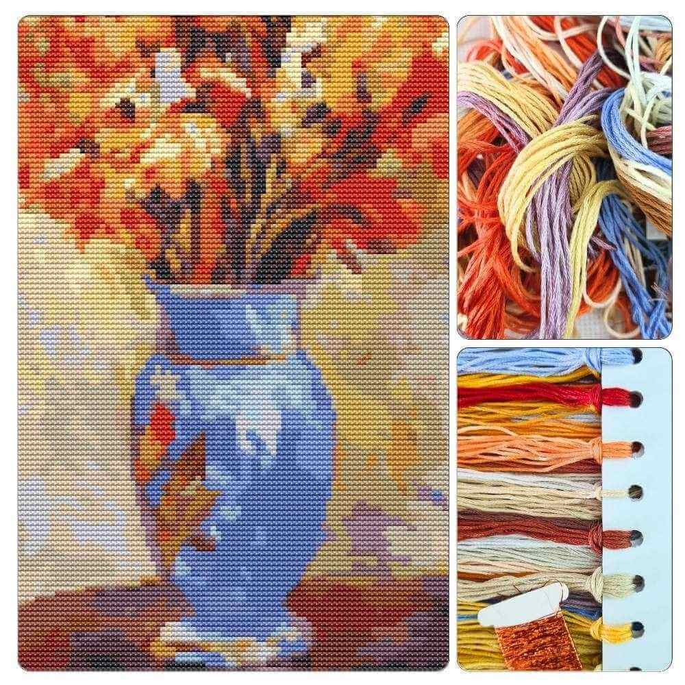 Gladiolis Cross Stitch Kit