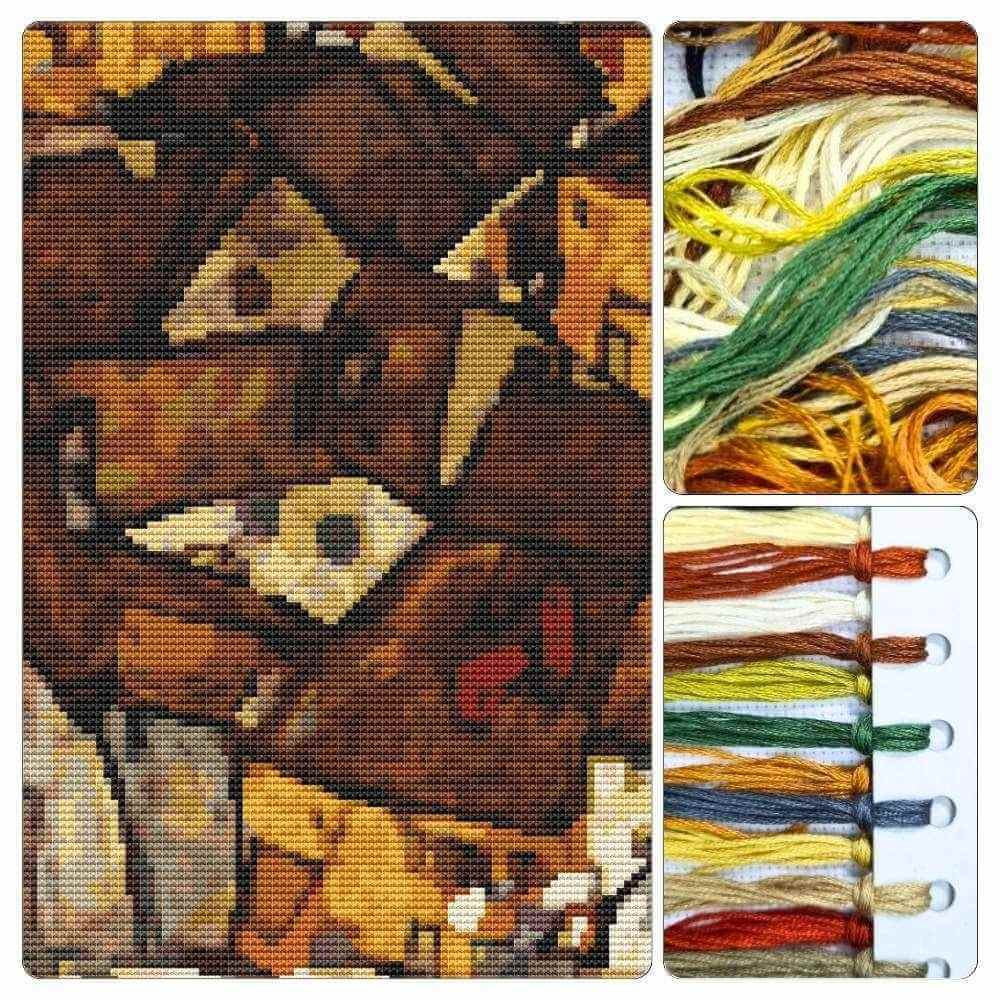 Crescent of Houses Cross Stitch Kit