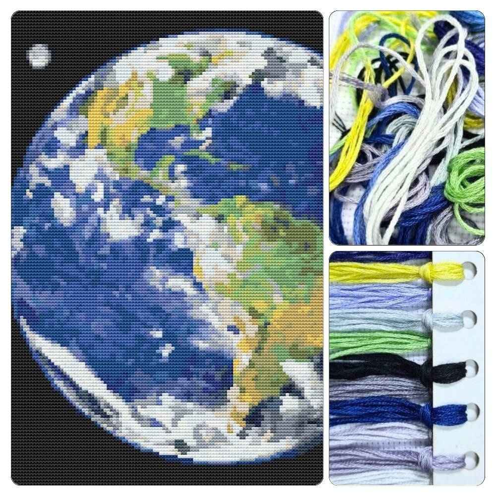 Earth Cross Stitch Kit