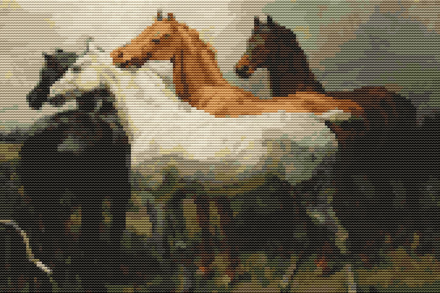 They'll Want Us Again Cross Stitch Pattern (Partial Artwork) by Alfred William Strutt