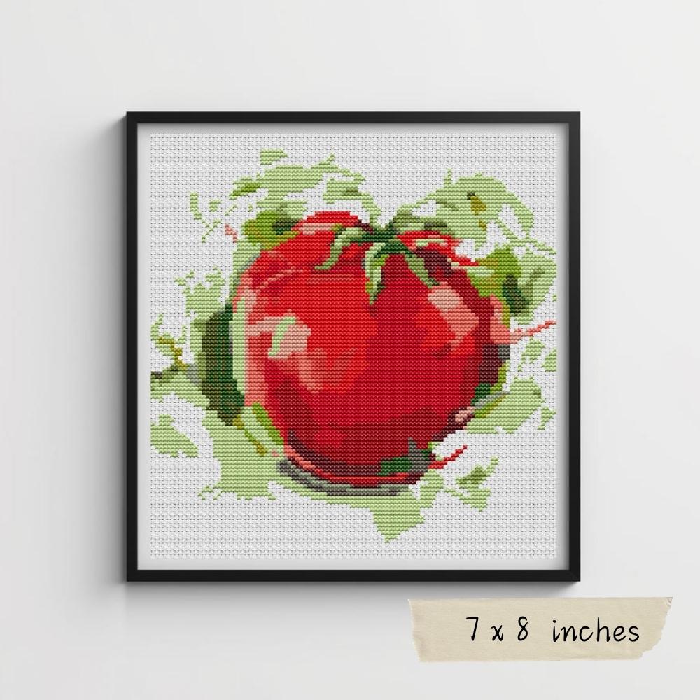 stitch succulent Succulent Tomato Mini Cross Stitch Kit