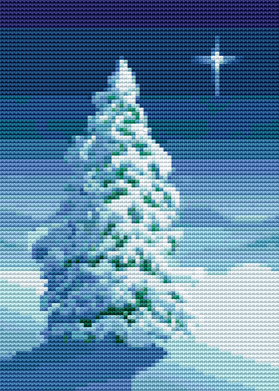 Winter Tree Mini Cross Stitch Pattern by The Art of Stitch