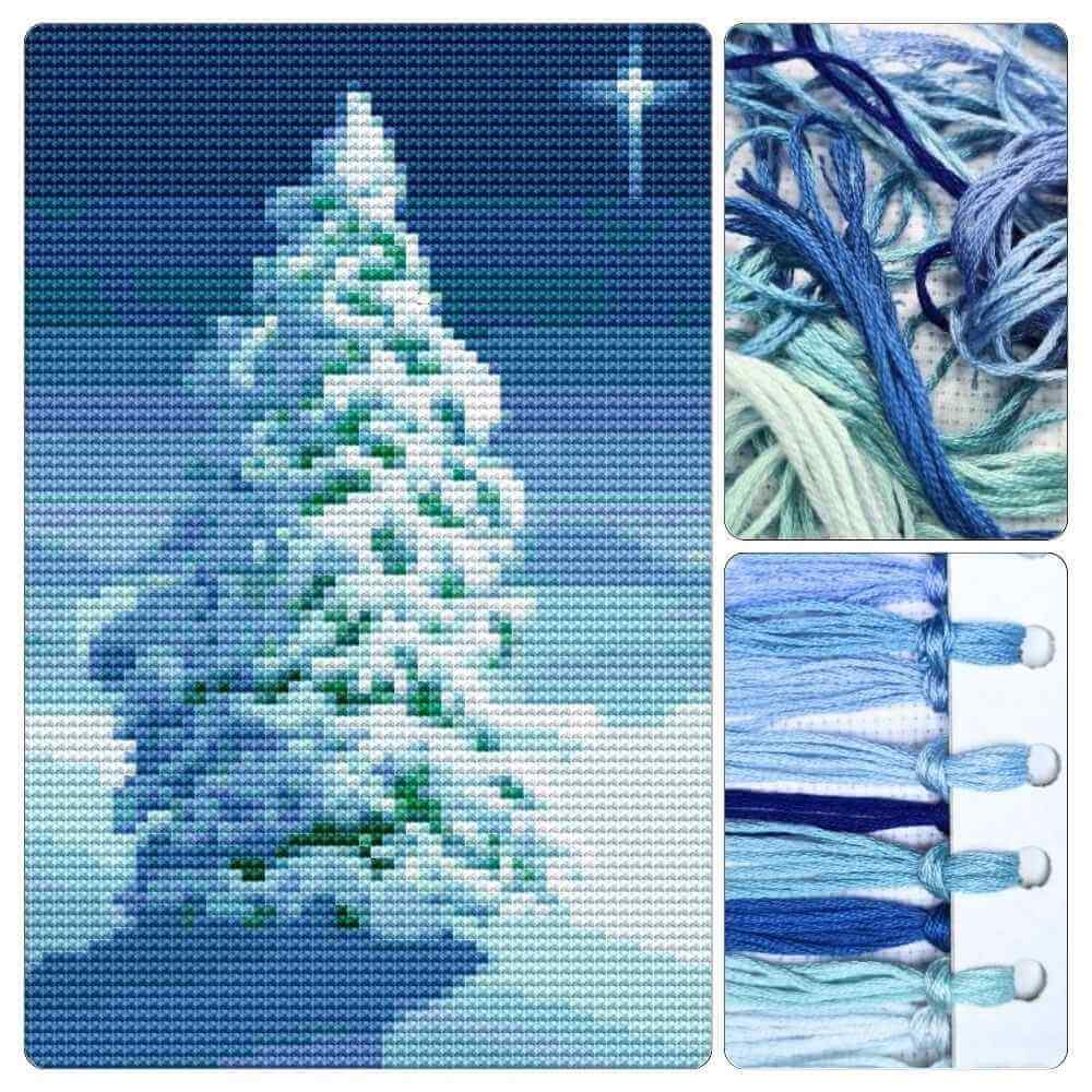 Winter Tree Mini Cross Stitch Kit