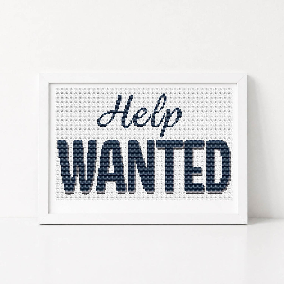 Help Wanted Cross Stitch Kit - Mini Cross Stitch Kit - The Art of Stitch