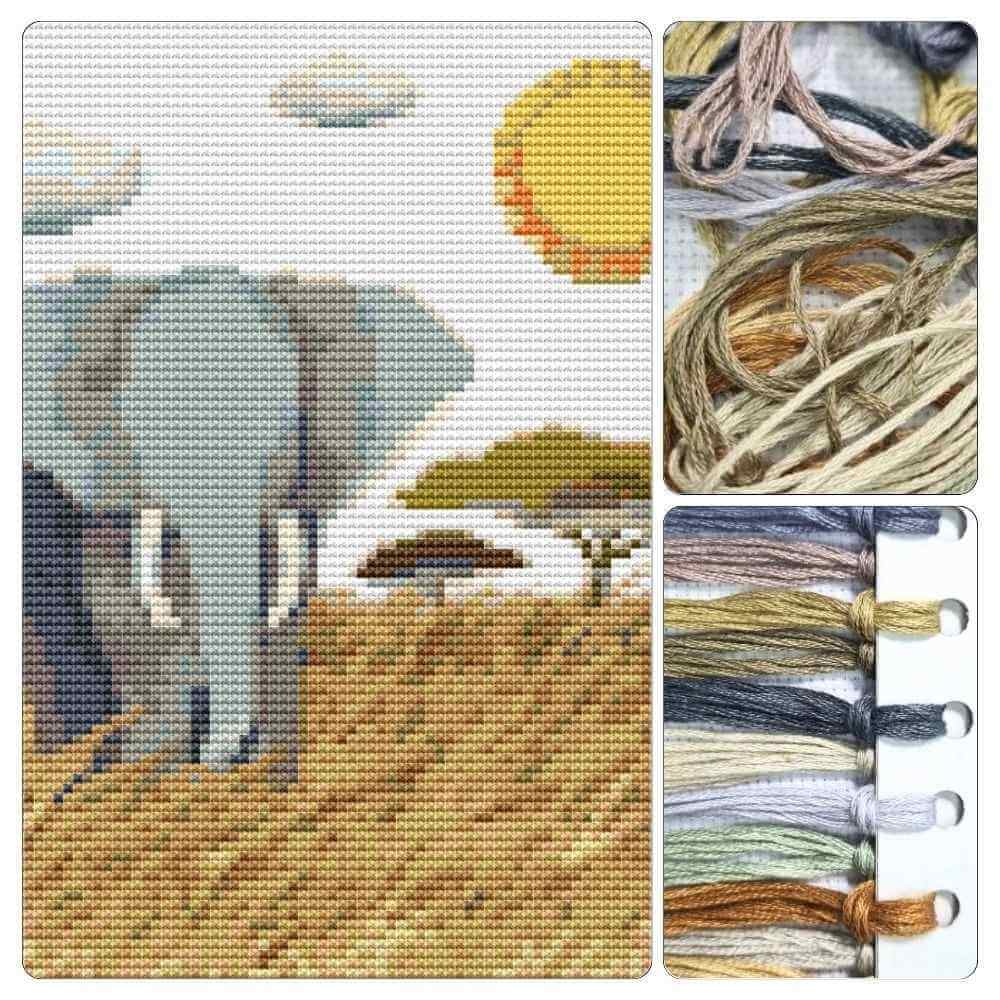 Pride of Africa Mini Cross Stitch Kit