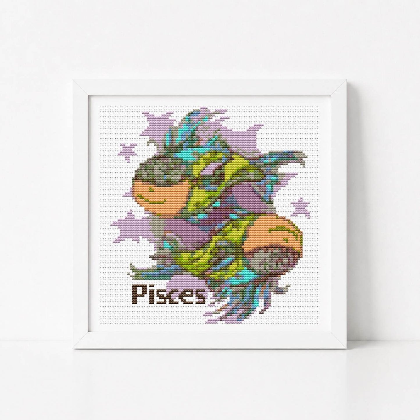 Pisces Cross Stitch Kit - Mini Cross Stitch Kit - The Art of Stitch