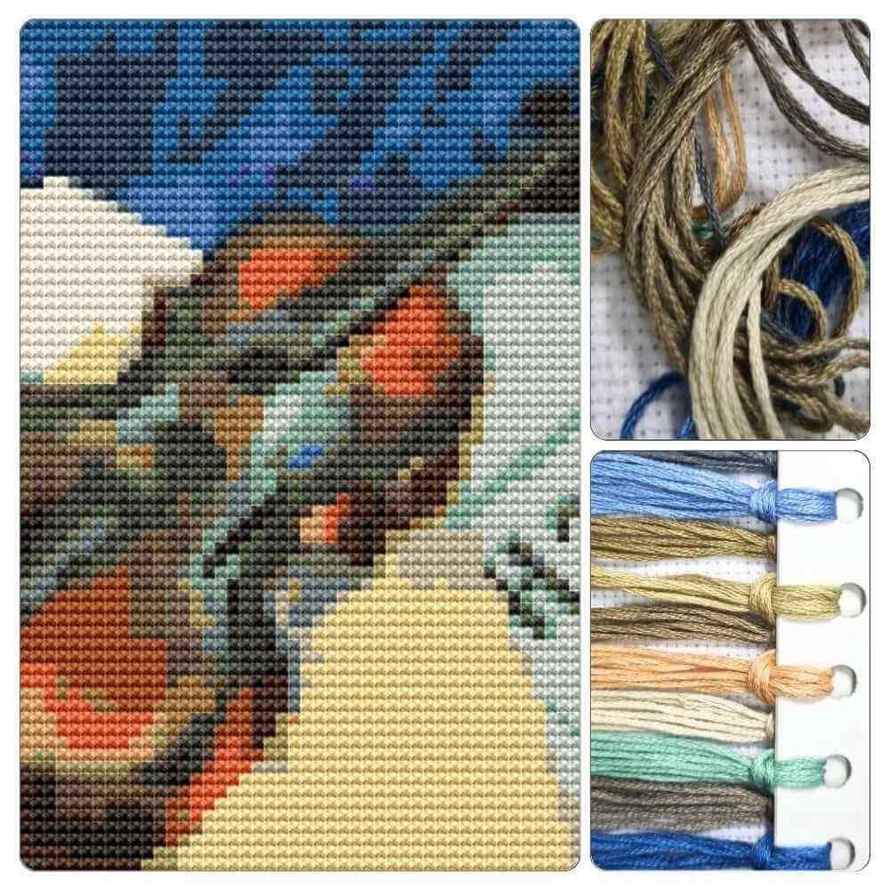 A Still Life With Violin Mini Cross Stitch Kit