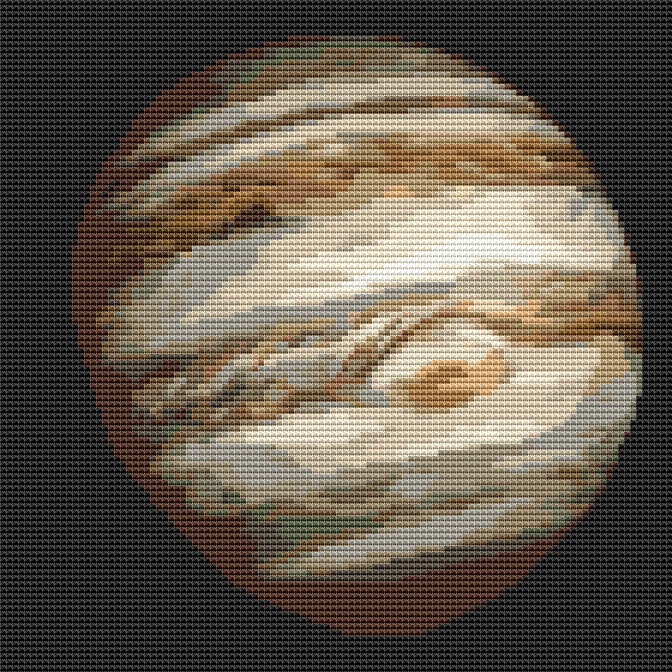 Jupiter Cross Stitch Pattern by The Art of Stitch