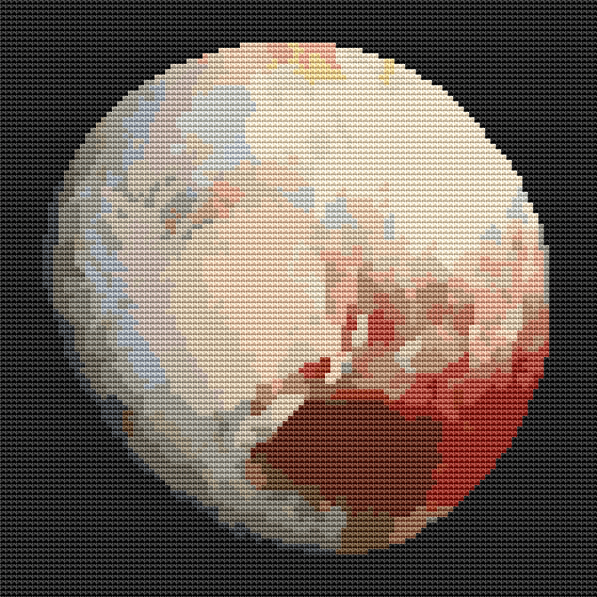 Pluto Cross Stitch Pattern by The Art of Stitch