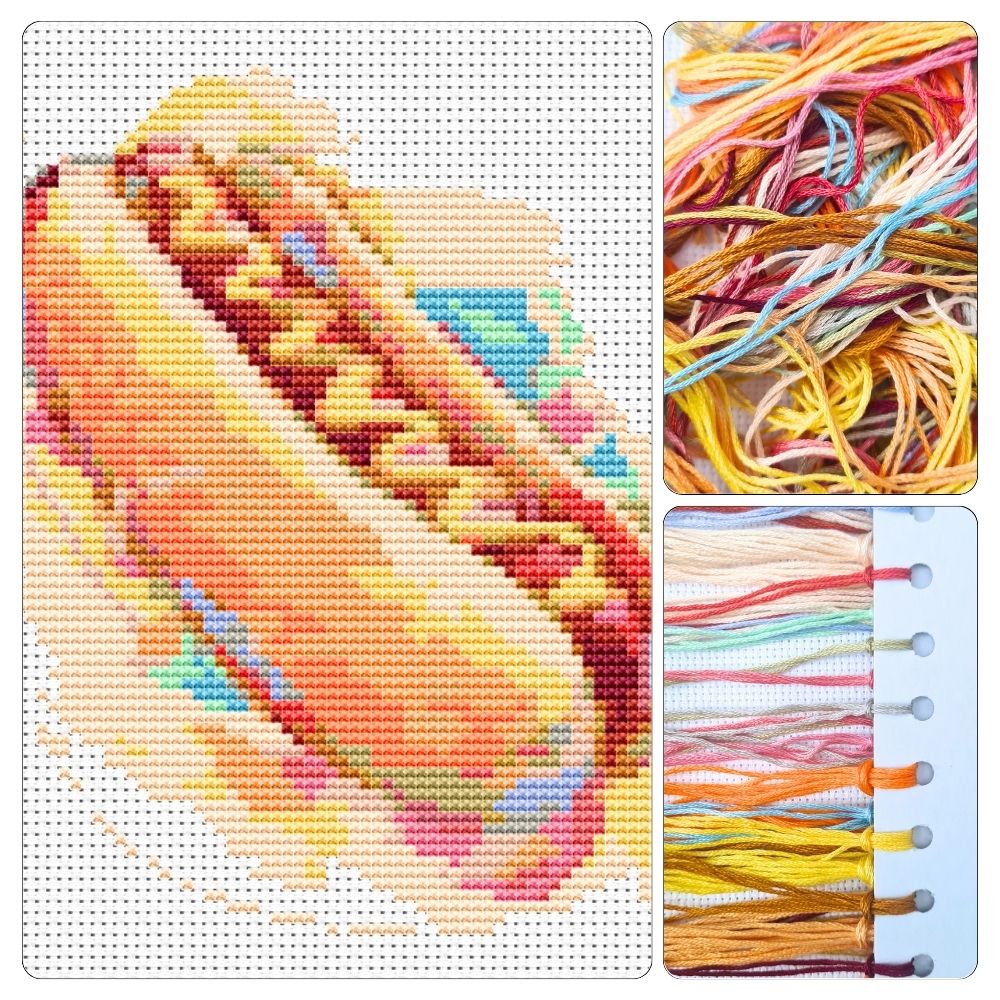 Relish the Hot Dog Cross Stitch Kit - Mini Cross Stitch Kit - The Art of Stitch