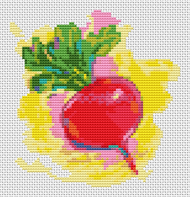 The Beet Cross Stitch Pattern by The Art of Stitch