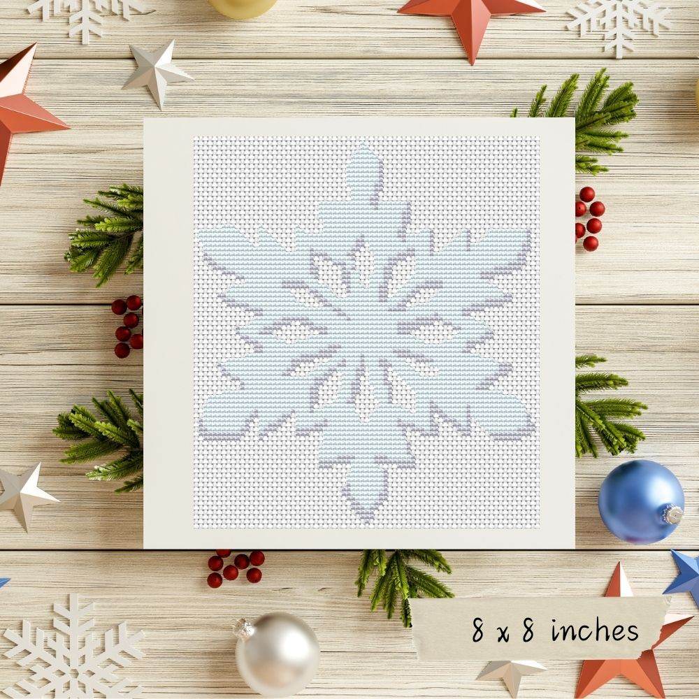 Snowflake Mini Cross Stitch Pattern by The Art of Stitch