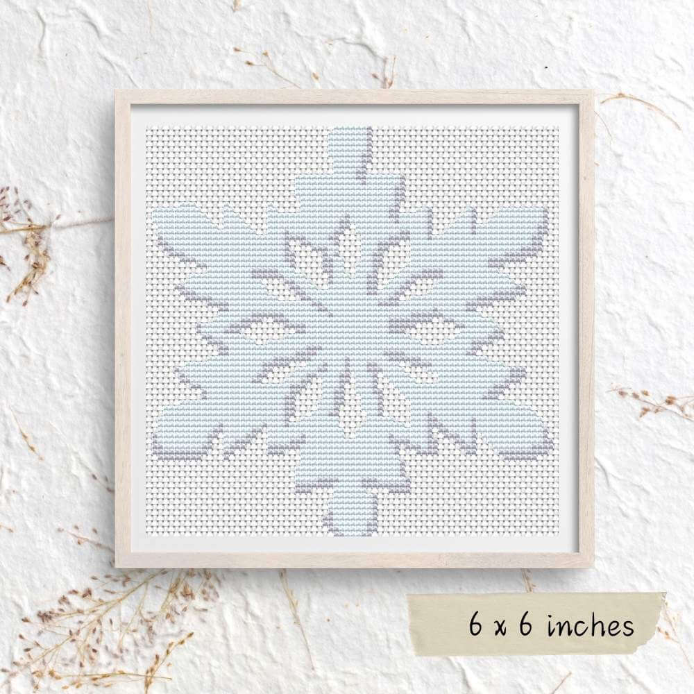 Snowflake Mini Cross Stitch Pattern