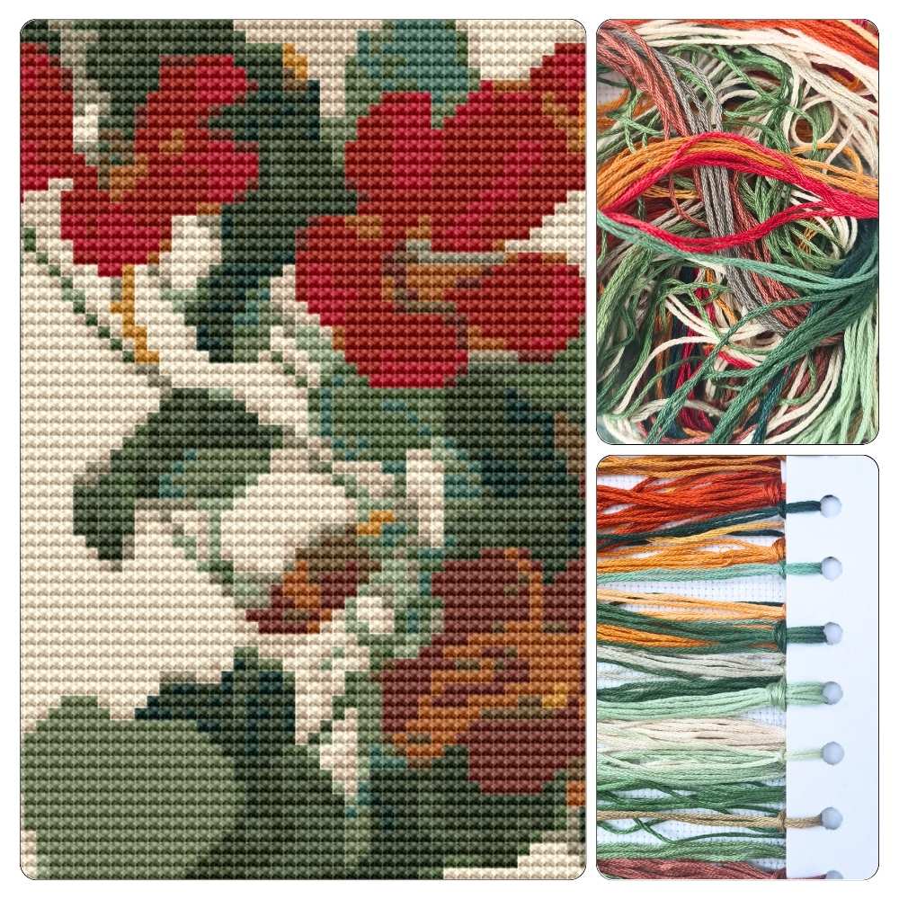 Nasturtium Mini Cross Stitch Kit