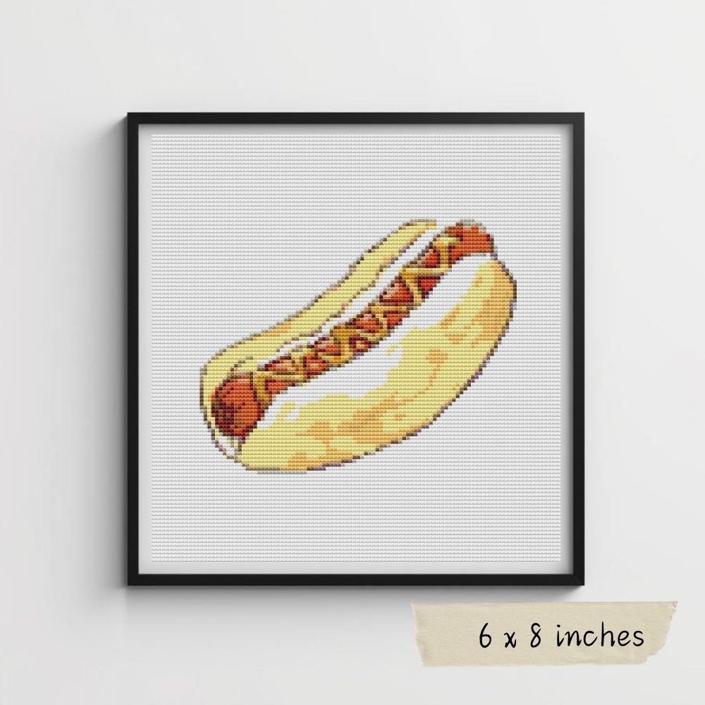 Cheesy Dog Cross Stitch Pattern