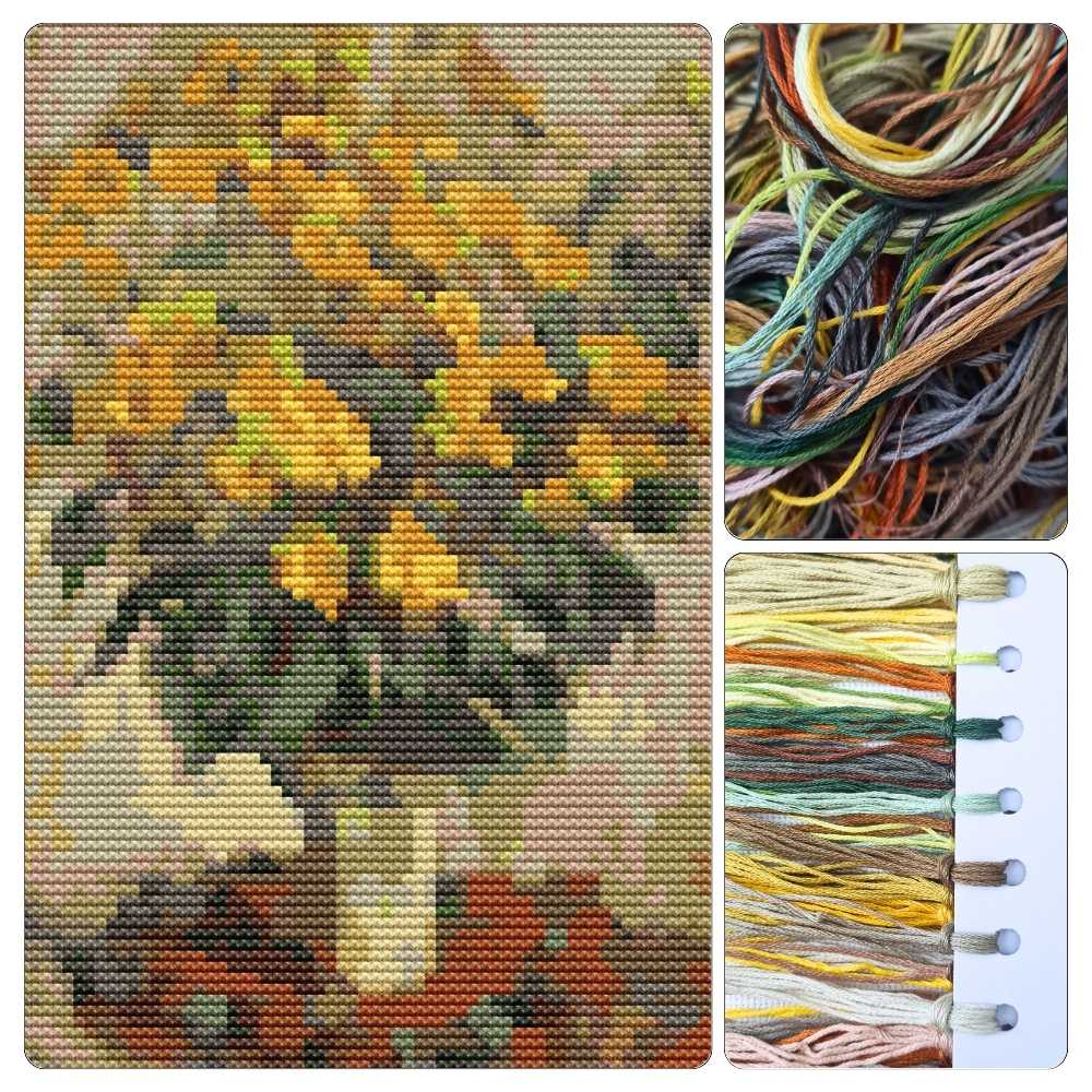 Jerusalem Artichokes Mini Cross Stitch Kit