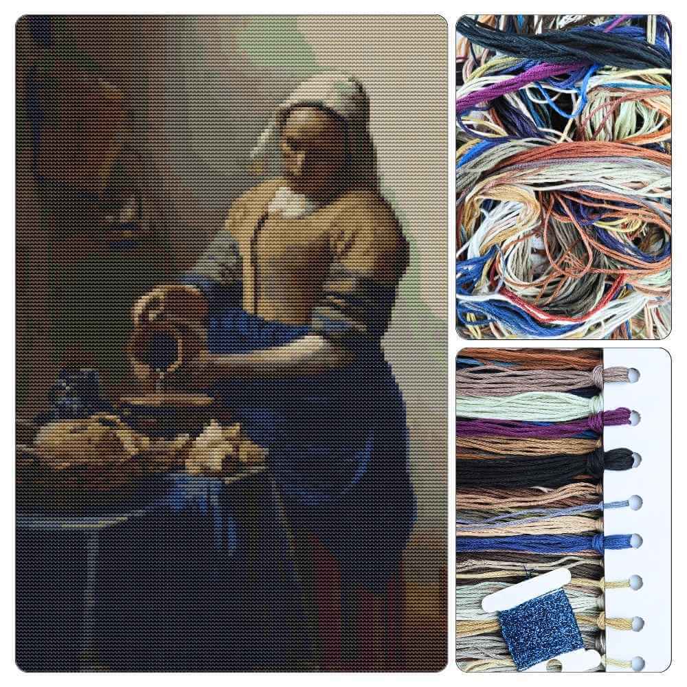The Milkmaid Cross Stitch Kit
