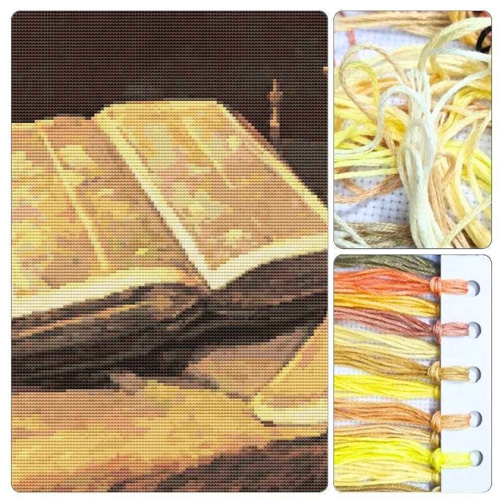 Still Life with Bible Cross Stitch Kit