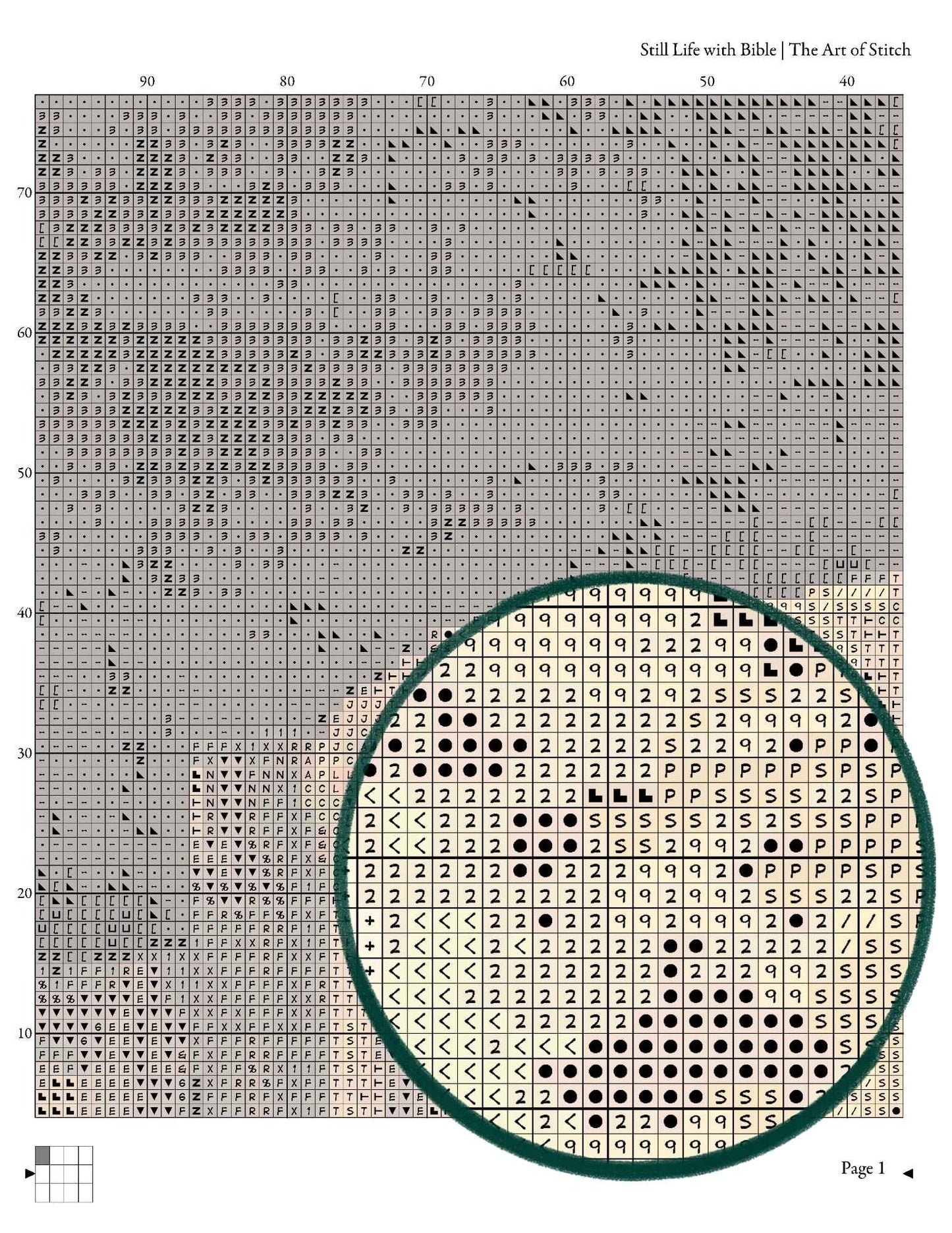 Still Life with Bible Cross Stitch Pattern - Premium Cross Stitch Pattern - Vincent Van Gogh
