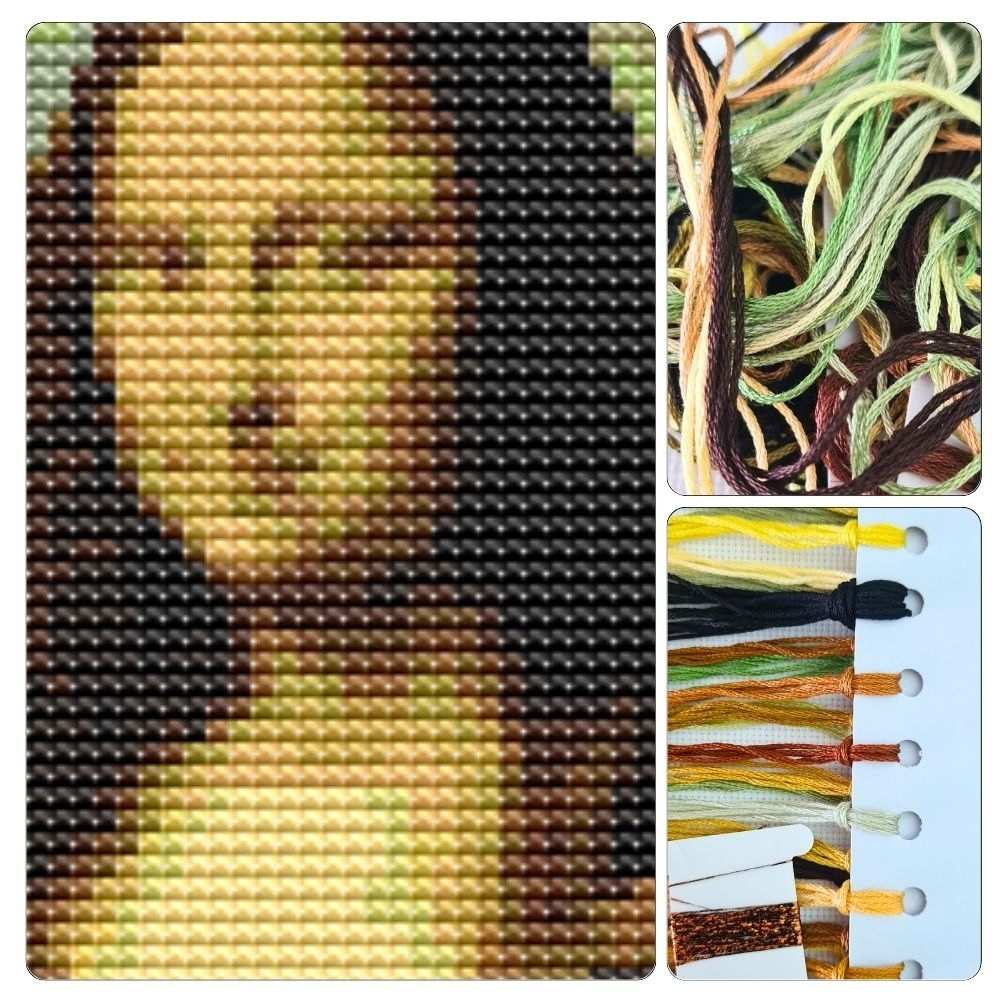 Mona Lisa Bookmark Cross Stitch Kit