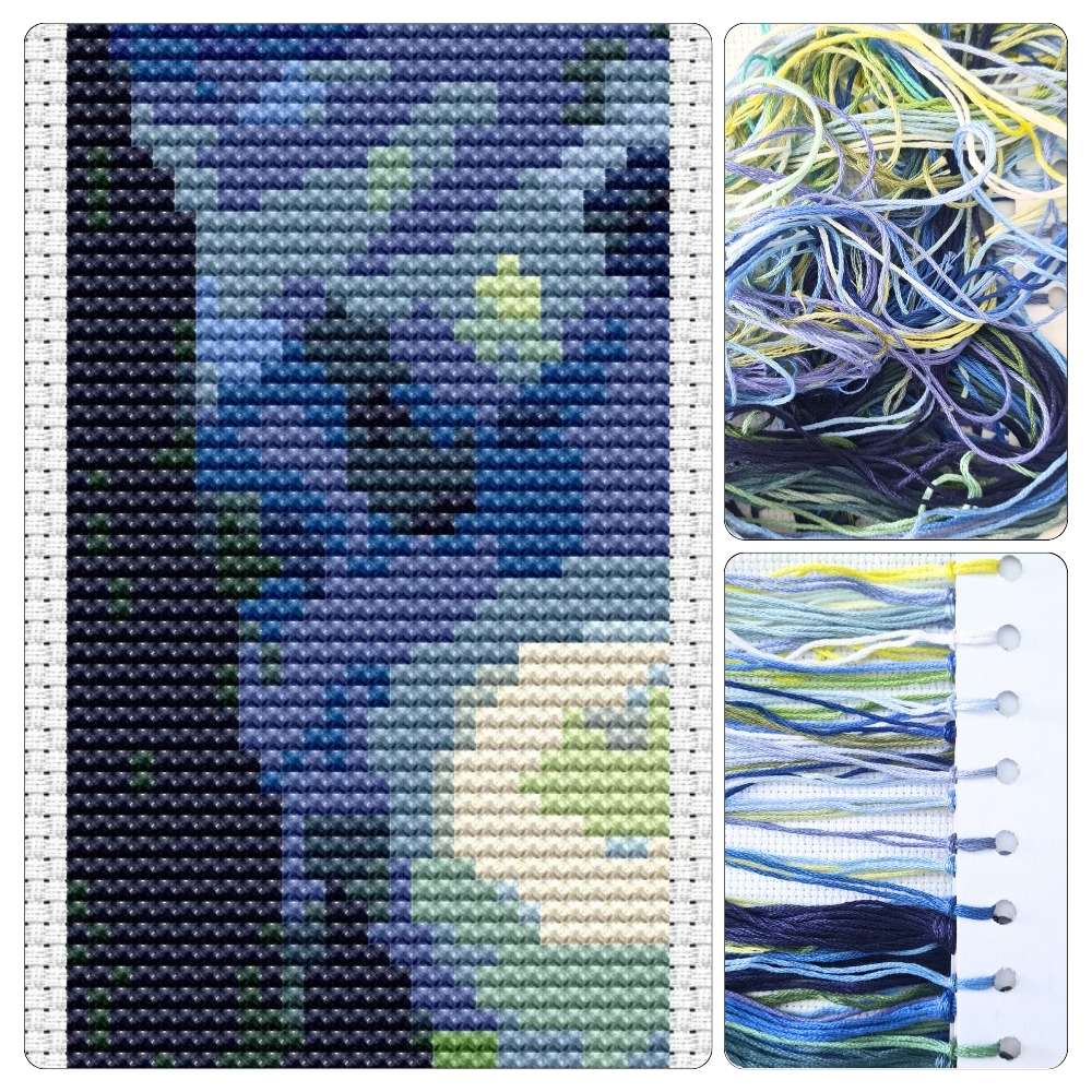 The Starry Night Bookmark Cross Stitch Kit