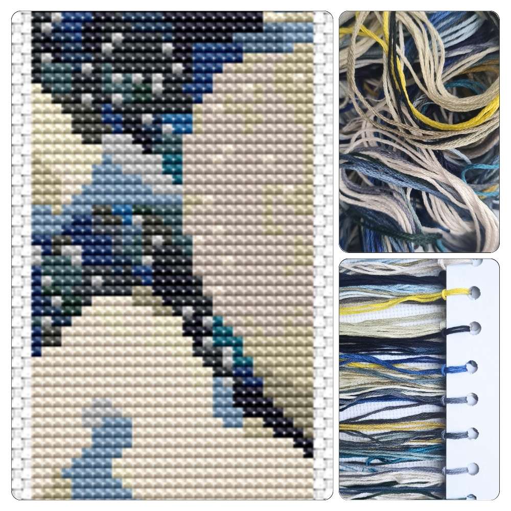 The Great Wave off Kanagawa Bookmark Cross Stitch Kit - The Art of Cross Stitch