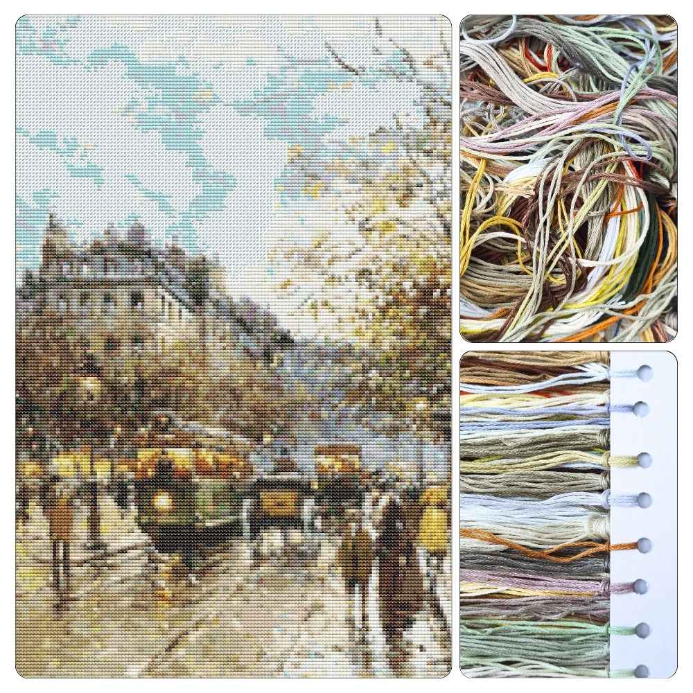 Flower Market Cross Stitch Kit