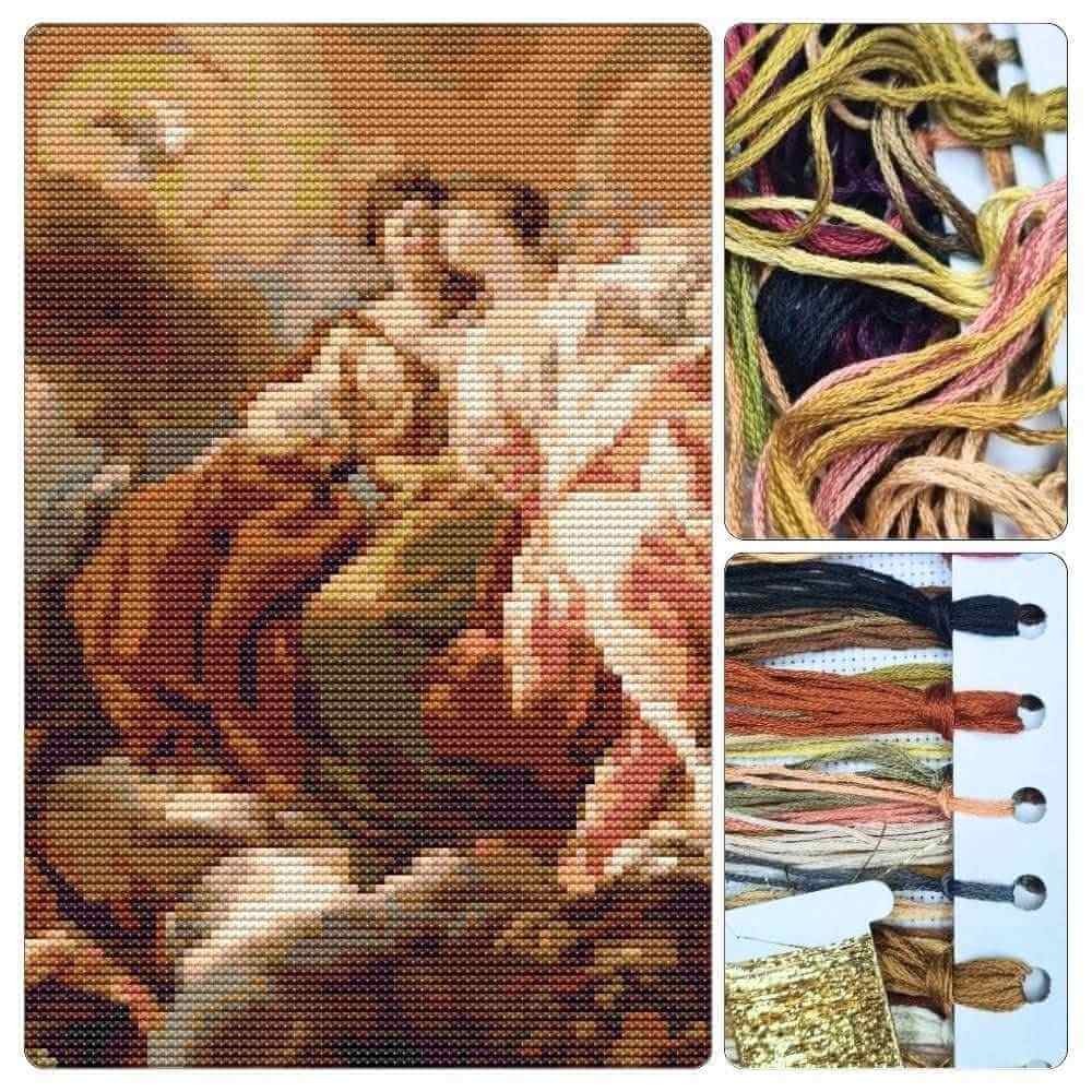 Justice and Peace Cross Stitch Kit