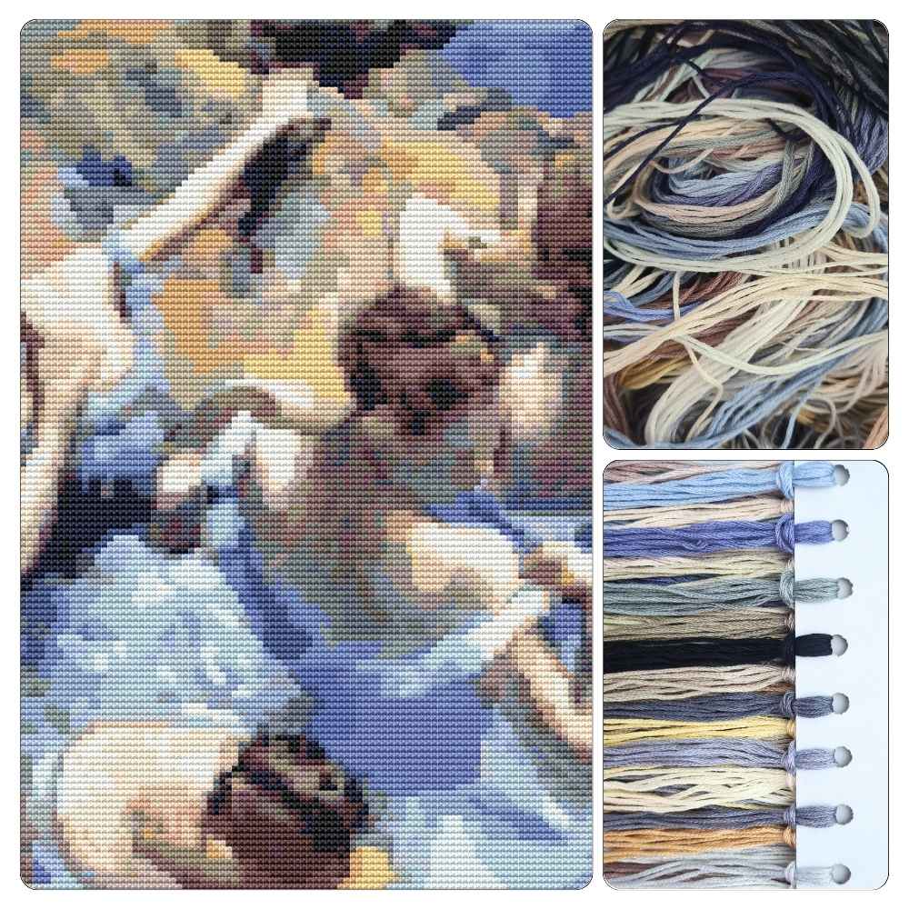 Blue Dancers Cross Stitch Kit