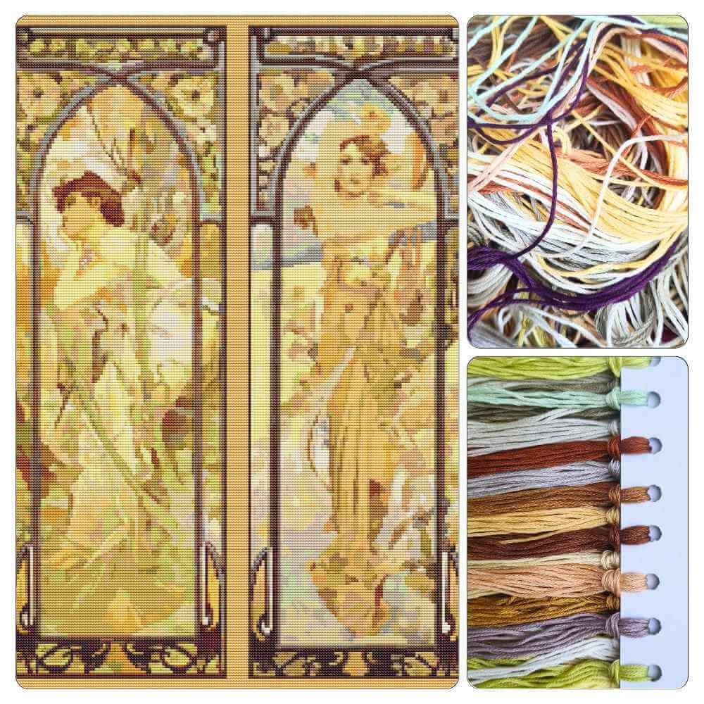 The Times of the Day Cross Stitch Kit