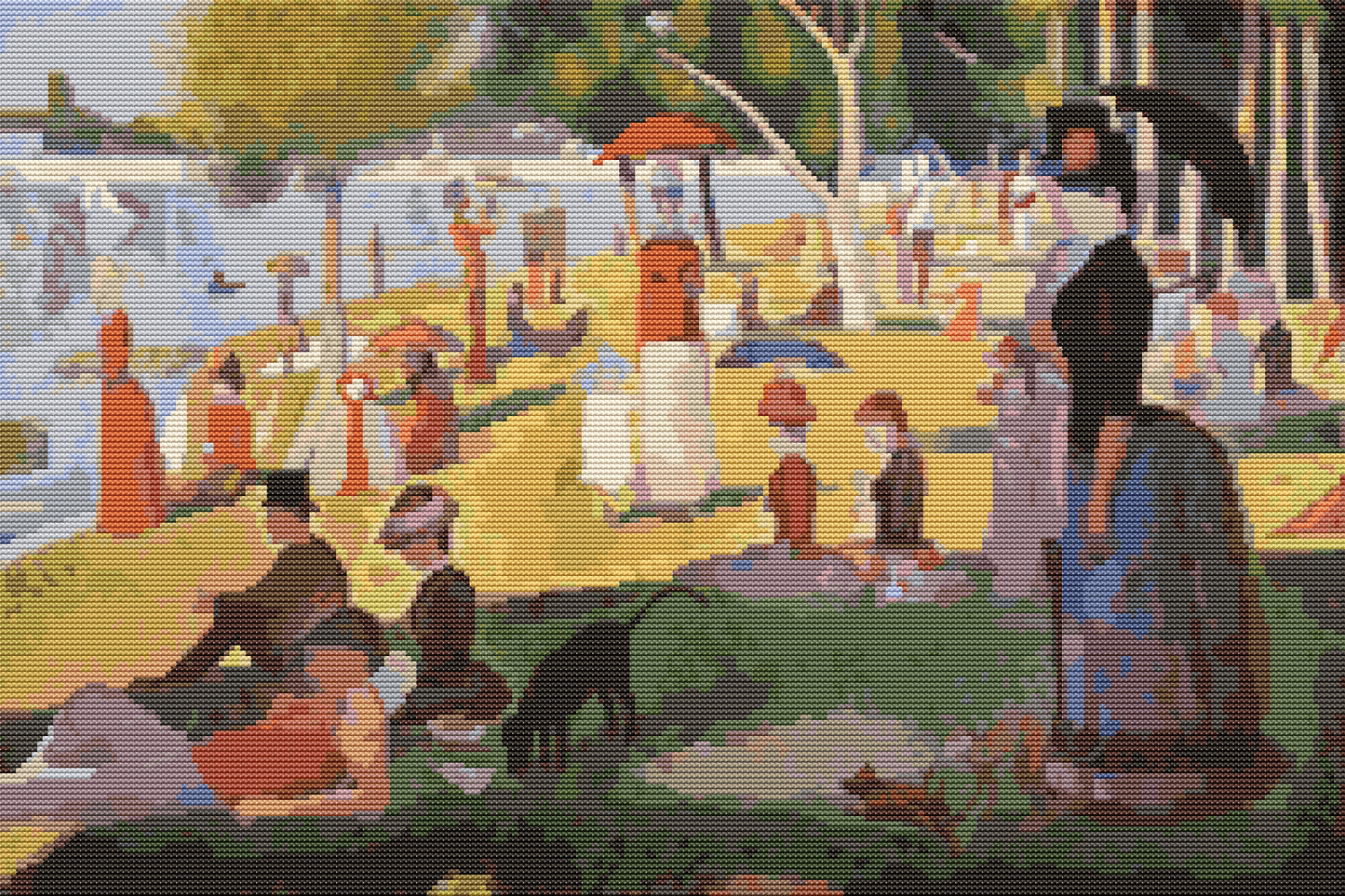 A Sunday Afternoon on the Island of La Grande Jatte Cross Stitch Kit by Georges Seurat