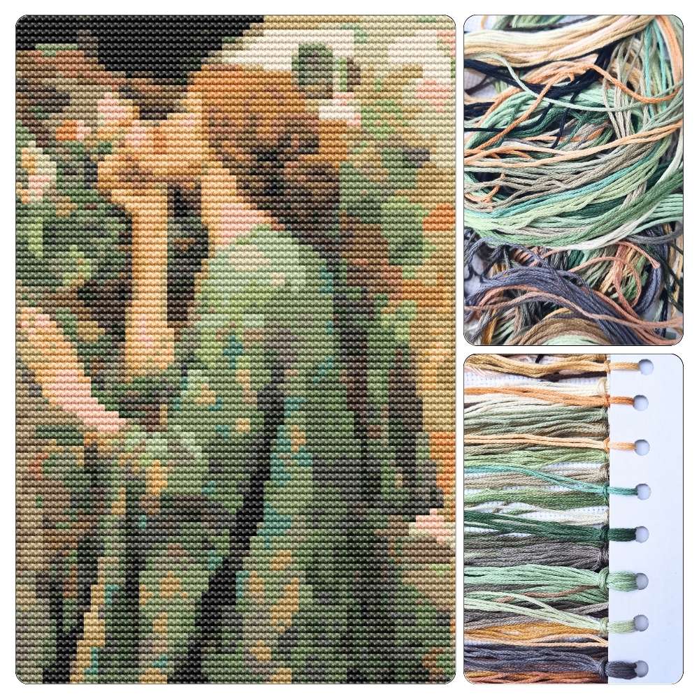 My Sweet Rose Mini Cross Stitch Kit - Mini Cross Stitch Kit - John William Waterhouse